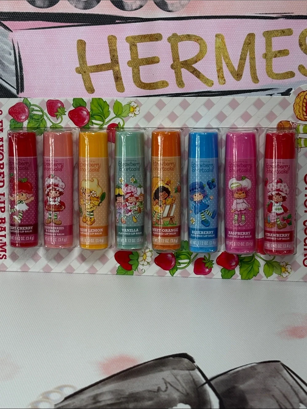 Strawberry Shortcake 8-Pack Flavored Lip Balm - Assorted Colors and Flavors